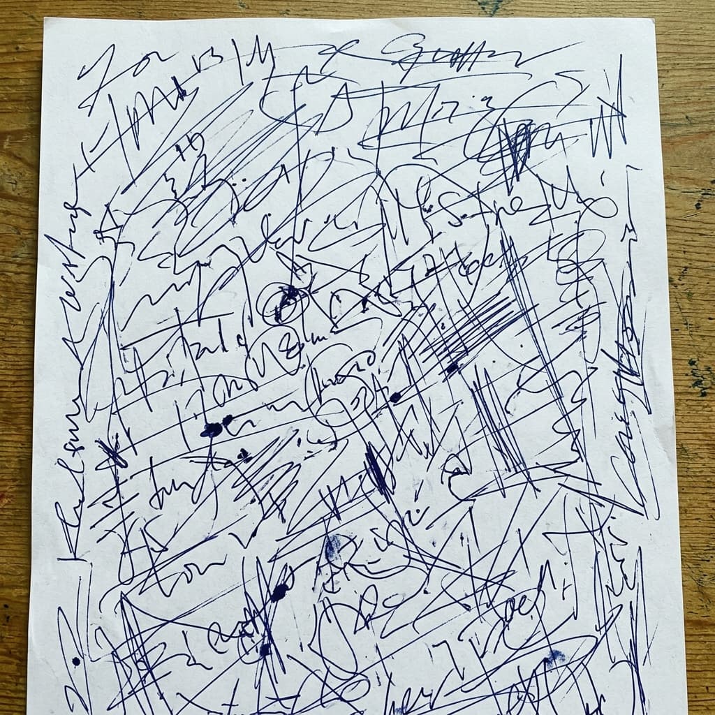 His handwriting is genuinely terrible.