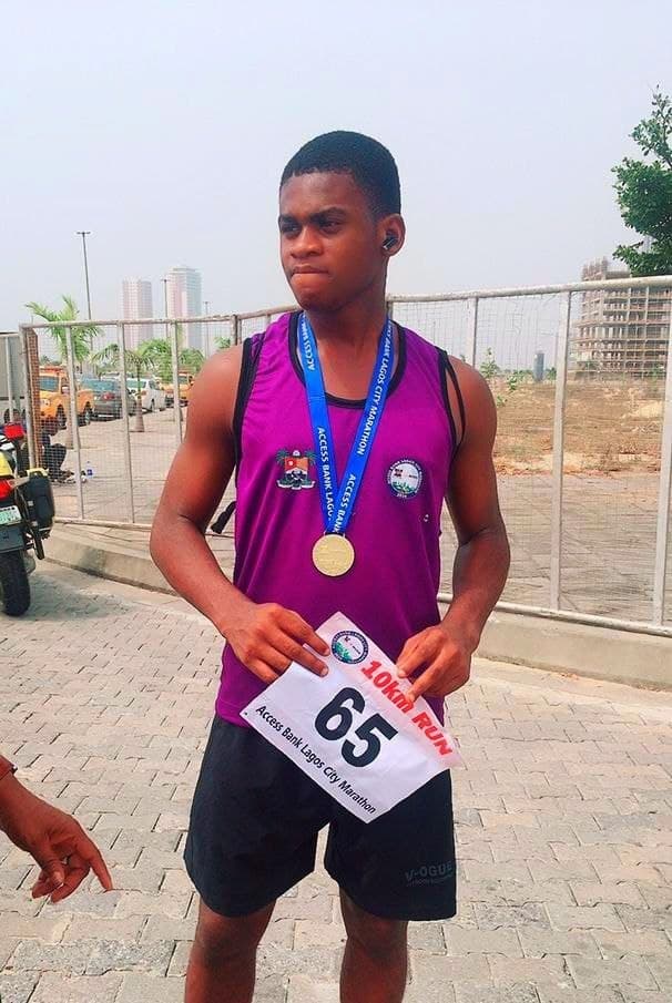 He ran the Access Bank 10km Marathon.